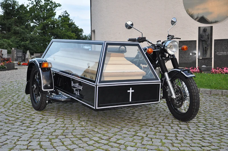 Motorradbestattung Gespann